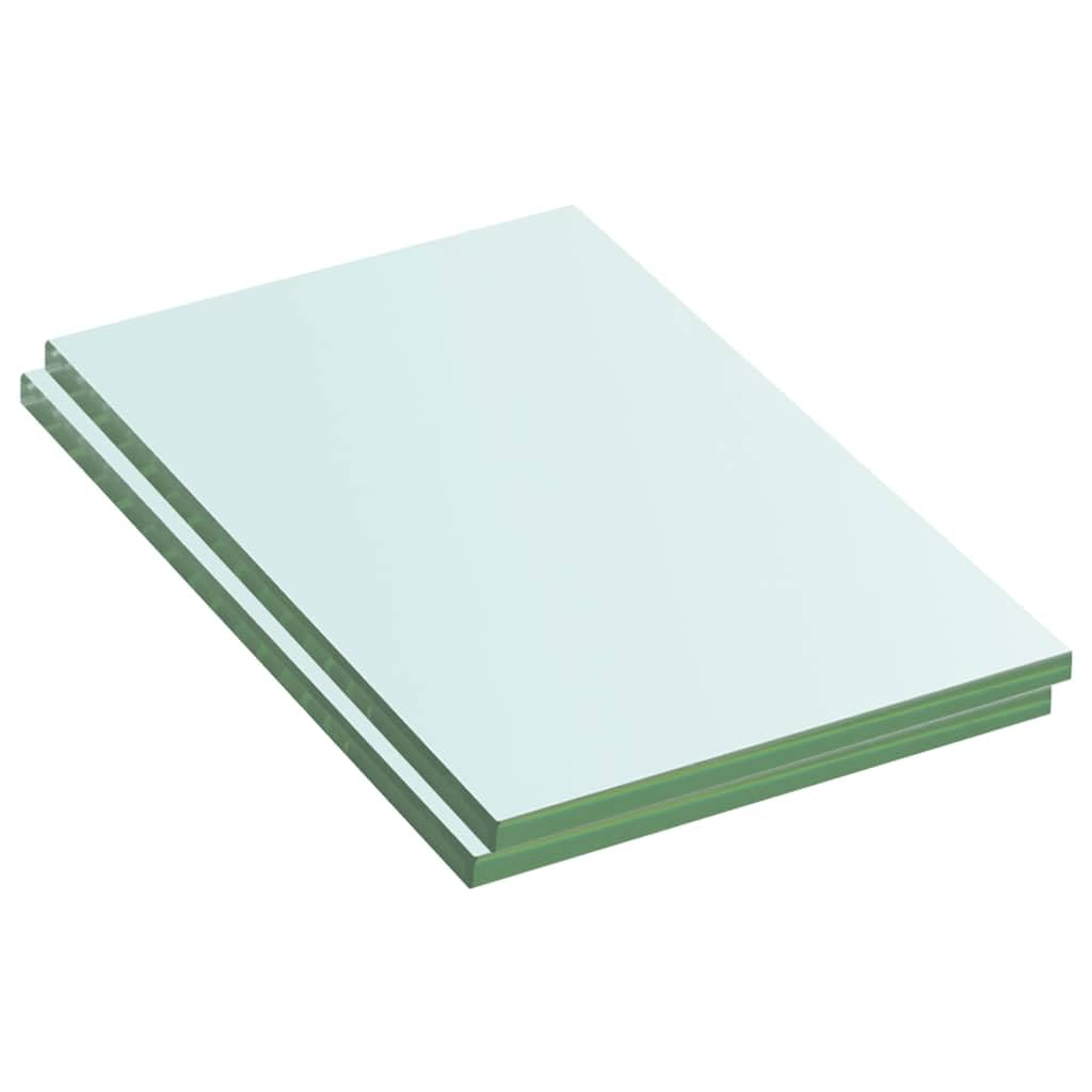 Vidaxl Shelves - 2 Pcs - Panel Glass Clear - 20x12 cm