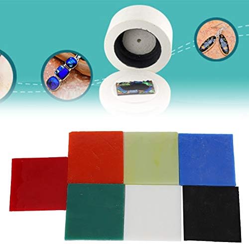 Lot De 7 Plaques De Verre Carrées Colorées Pour Fusion (Fusing) - 5x5cm - Pour Four à Micro-ondes Et Projets DIY