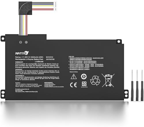 Batteria Vhbw Compatibile Asus VivoBook Flip 14 TP412UA, X413FF, X421 | 3450mAh, 11.55V, Li-Ion