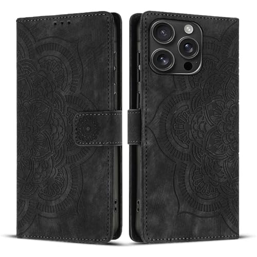 Housse portefeuille iPhone 8 Plus cuir noir pour un quotidien simplifié