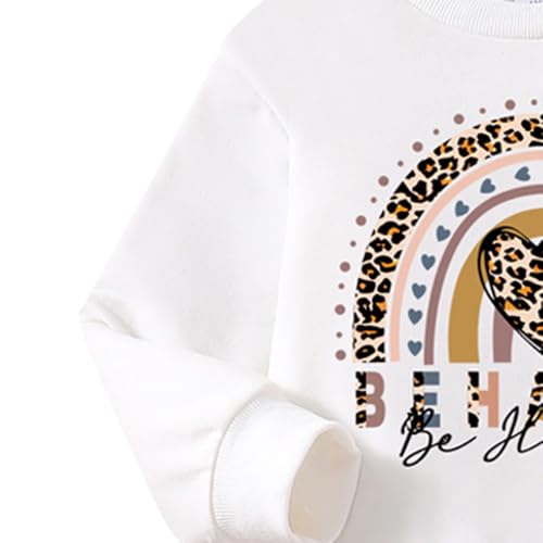 Image of Nivne Tco Toddler Girl Spring Fall Clothes - Fashion Letter Pattern Sweatshirt & Pleated Skirt - 2 Piece Cute Girls Suit