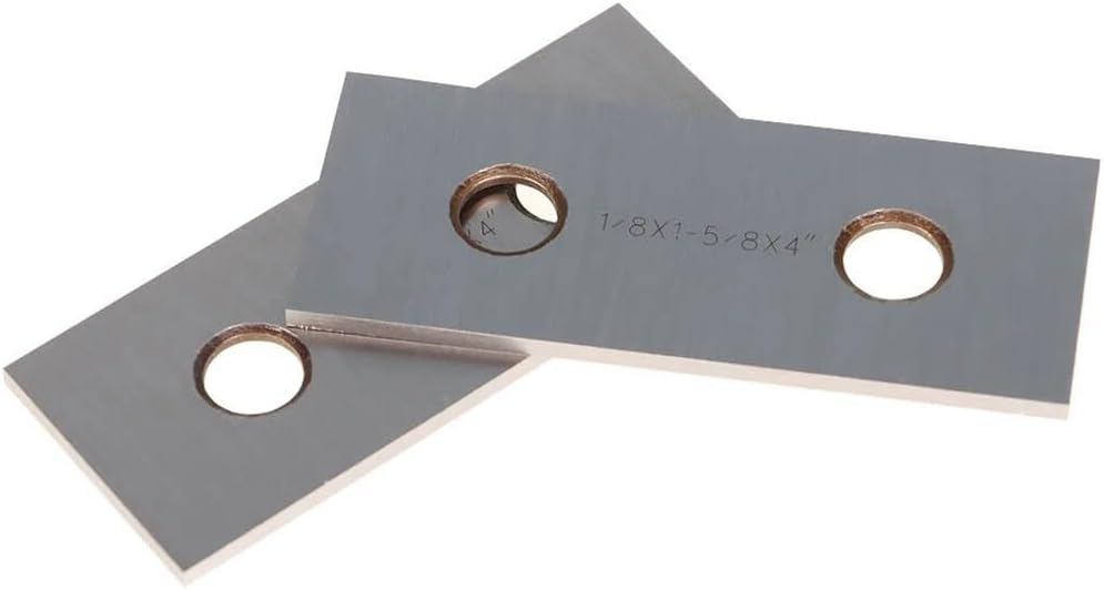 10 Pairs 1/8 x 4 Inch Parallel Blocks Set, Hardened Alloy Steel, ±0.0002 Vise Spacers for Milling Drilling Machining