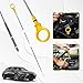 Hirificing Engine Oil Dipstick Replacement CJ5Z-6750-A for Checking Oil Compatible with Ford 2.0L Escape Edge Explorer Focus Fusion Taurus Lincoln 2.0L MKZ Oil Level Dip Stick Double Hole Indicator