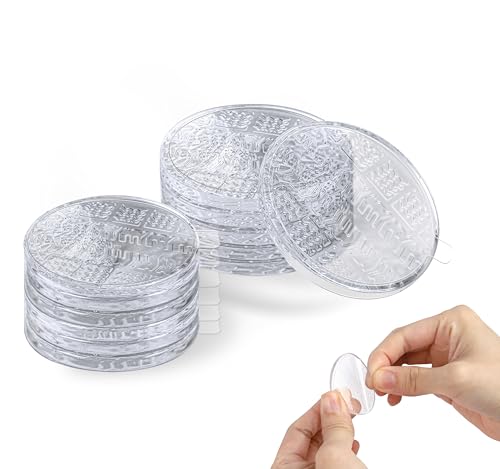 iQIHAN Non Slip Furniture Pads 12 PCS Clear Anti Skid Furniture Grippers
