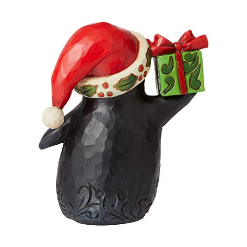 Enesco Jim Shore Heartwood Creek Christmas Penguin Waddle It Be Pint-Sized Figurine, 5 Inch, Multicolor #TOP1