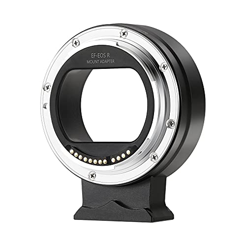 JINTU Lens Adapter EF-EOS R Auto-Focus Mount Converter Compatible for Canon EF/EF-S Lens to EOS RP R5 R6 R Series Camera Metal Body