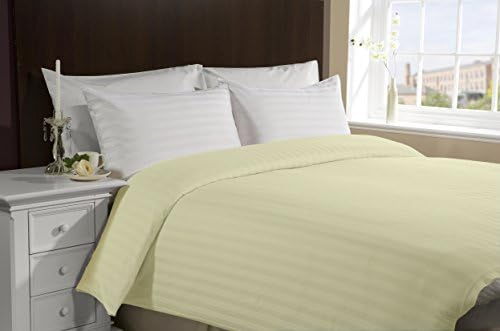 Lasin Bedding, Luxury Soft 100% Cotton, Duvet Cover, Hidden Zipper Closure, Ivory, California King/King 102" x 86"