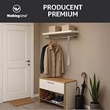 Walking Line® Premium łyżka do butów długa 72 cm [EXTRA STABIL] ze szczotkowanej stali nierdzewnej - długi szuflaczek do butów, długa metalowa łyżka do butów, rogalec, długi metalowy szuflaczek do