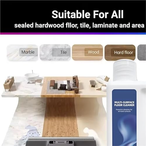 Soluzione Detergente For Pavimenti Multisuperficie, Compatibile Con Dreame L10S Pro Ultra/ S30Pro Ultra/ X30 Ultra/X40 Ultra/X50 Ultra, Detergente For Pavimenti Multiuso(2 Bottle) - 4