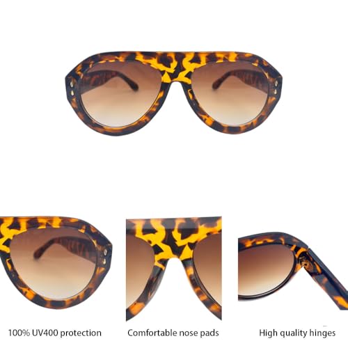 Retro Aviator Sunglasses for Women and Men Pilot Shades UV400 Lens4