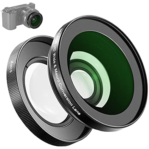 NEEWER 40.5mm HD Wide Angle Lens Compatible with Sony ZV-1F ZV-E10 A5000