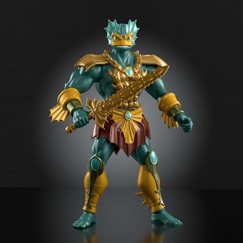 Masters of the Universe Origins Action Figure 200X Cartoon Collection Mer-Man, 5.5 Inch 1980s Motu TV Villain, Detailed Design Trident & Sword