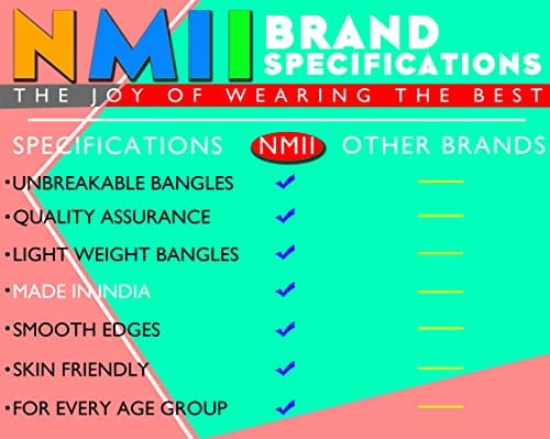 Image of NMII Glass Bangles Set for Women & Girls