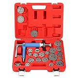 Pneumatic Brake Caliper Compression Tool, 24PCS Air Disc Brake Piston Compression Tool Kit, Rewind Spreader Air Tool Set for Cars Trucks