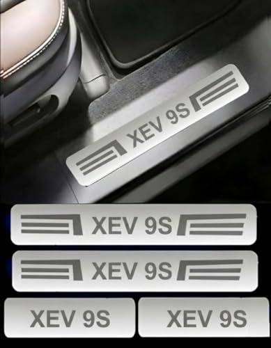 Image of Door Sill /Foot Step Stainless Steel Plates with Mahindra XEV 9S (Set of 4 Pcs)