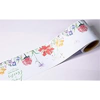 Bordi Adesivi Decorativi Per Pareti Dostear | Striscia Greca Foglie Verdi 10x1000cm - Foto 4