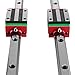 OrangeA Linear Rail 15-1500mm 2xLinear Guideway Rail 4X Square Type Carriage Bearing Block Linear Rail Support for 15mm Slotted Bearings