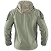 MEGE KNIGHT Outdoor Combat Coat Military Jackets for Men Tactical Softshell with Hood Ranger Green PCU Airsoft Jacket Hiking Outer Shell