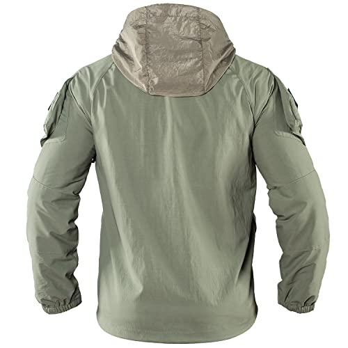 Tactical Jackets for Men Military Softshell Army Ranger Green Lightweight Heavy Duty Nylon PCU LVL53