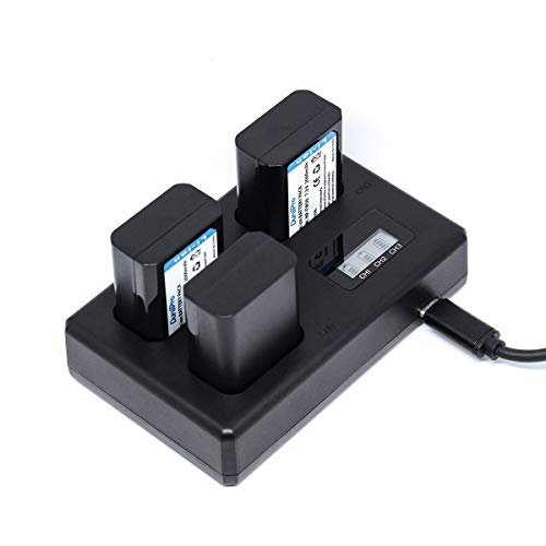 Carregador Triplo de baterias c/LCD NP-FW50 Sony A7ii A7 A6500 A6400 A6300