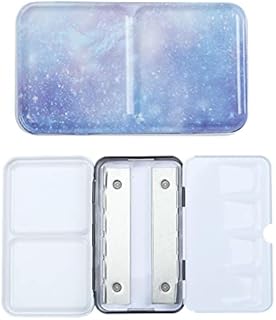 Watercolour Palette, Foldable Empty Watercolor Tins Palette, Paint Case Metal Box for Watercolor Painting Supplies Durable