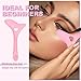 IDDFEVE 4Pcs Eyeliner Stencils, Silicone Winged Tip, Multifunctional Mascara Shield for Eyeshadow and Eyelashes, Professional &Quick Cat Eye Makeup Tool for Beginners (Pink)