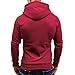 Overdose Sudadera con Capucha Gris De Manga Larga para Hombre Casual Sudadera...