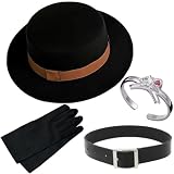 Womarry Nakahara Chuuya Cosplay Hat,Chuuya Nakahara Gloves and Choker