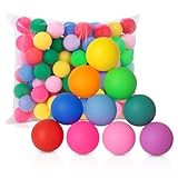 THQAE 30 Pcs Balles de Tennis de Table, 40 mm Balles de Tennis de Table Colorées, Balles de ping-Pong Amusantes, Balles de Ping-Pong Colorées Durables, Balle de Ping Pong pour Adultes et Enfants