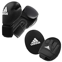 adidas Unisex – Erwachsene Voksen boksning sæt 2 Pratzen Set, Schwarz, Erwachsene EU