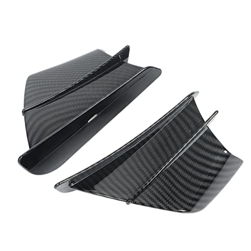 Winglets,Tbest Motorrad-Windflügel,1 Paar Aeromischer Motorrad-Flügel Aus Kohlefaser,Seitliche Verkleidungen,Universelle Passform