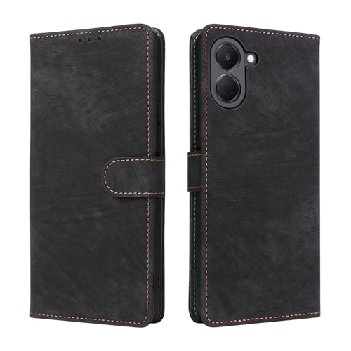 �X�}�z�P�[�X �Ή��@�� for Tecno Spark Go 3 / Pop 20 �X�}�z�P�[�X�y�t���b�v�X�^���h�E�}�O�l�b�g�J�E�J�[�h�X���b�g�t���E�H���b�g�z Black