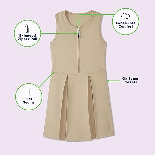 French Toast girls Adaptive Zip Front Stretch Ponte Jumper3