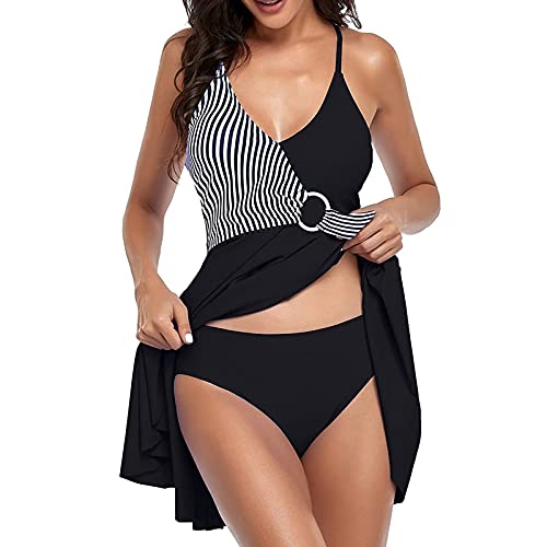 Tankini femme 2 pièces à franges confortable et ample pour l'été