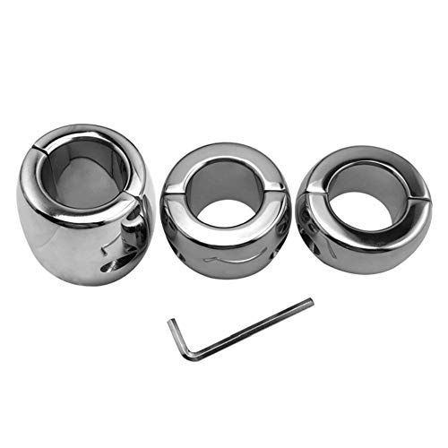 ペニスリング ステンレス鋼 ヘビー デューティ コックリング ネジ固定 ペニス拘束 リング 運動ボールストレッチャーペニス 男性 取り外し可能な ペニすリング cock ring アダルトおもちゃ 内径35mm(高さ：30mm) - 画像5