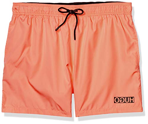 HUGO by Hugo Boss Men's Swim Trunk, Bubble Gum Pink, l