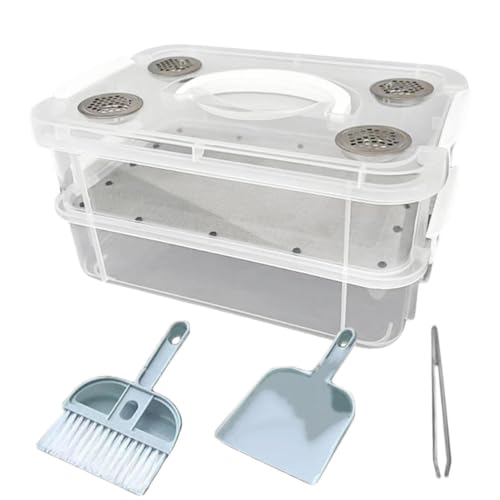 Image of Mealworm Container, Transparent, Fine Mesh and Odour-Inhibiting