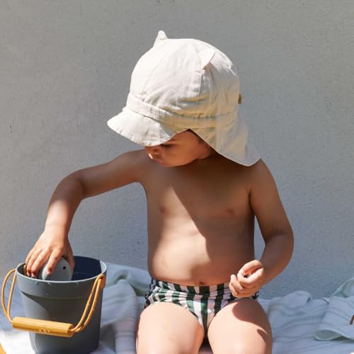 Toddler Boys Swim Diapers Washable Reusable Swimming Diaper BPA Free Swimmers Swim Pants Green Striped Swimsuit 2-3T3