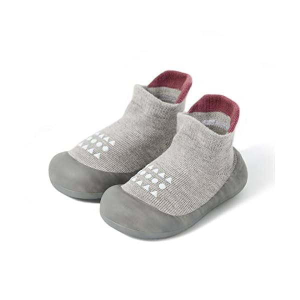 Bearbay Baby Sock Shoes Baby Walking Shoes Infant Non-Slip Breathable Slippers with Soft Rubber Sole Baby Boys Girls Sneakers