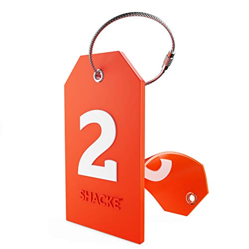 Premium Initial Luggage Tag with Full Privacy Cover and Durable Stainless Steel Loop