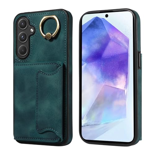 Funda Samsung A55 5G con anillo 360 y tarjetero para protección total activa