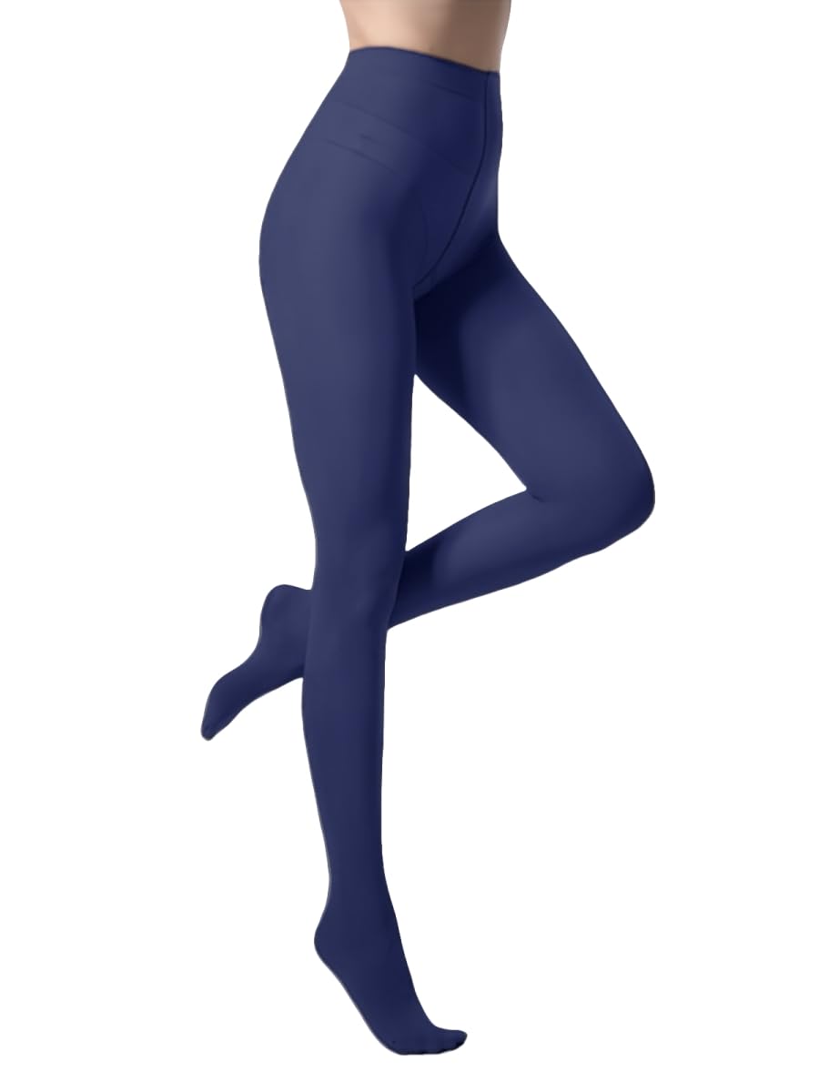 Malustar 40 Denier Coloured Tights (Navy)