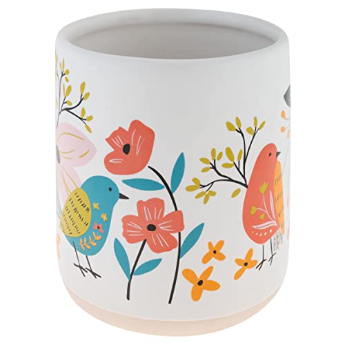 Karma AVA Crock, 5" L x 6" H x 5" W, RED/TURQ/PINK