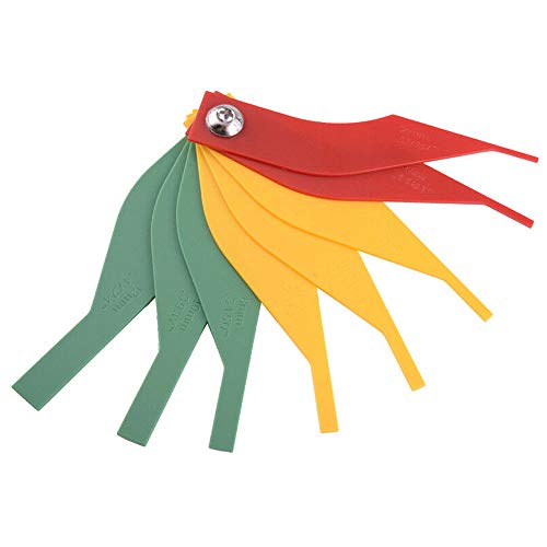 Fesjoy 8-en-1 Medidor de espesor Medida Herramienta de regla Forro de paleta de freno automotriz Forro