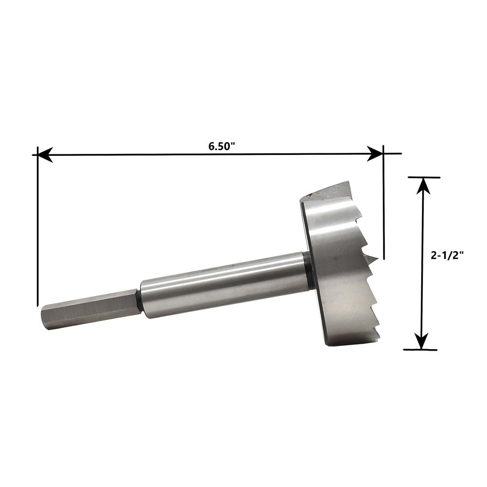 mlcs 9237h 2 – 1/2-inch diámetro acero de alta calidad con vástago hexagonal brocas Forstner