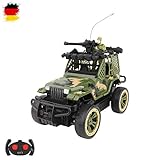 Ferngesteuertes Auto Truck HSP Himoto RC Ferngesteuerter Off-Road Militär Army Truck Pickup, Auto, Komplett-Set inkl. Fernsteuerung
