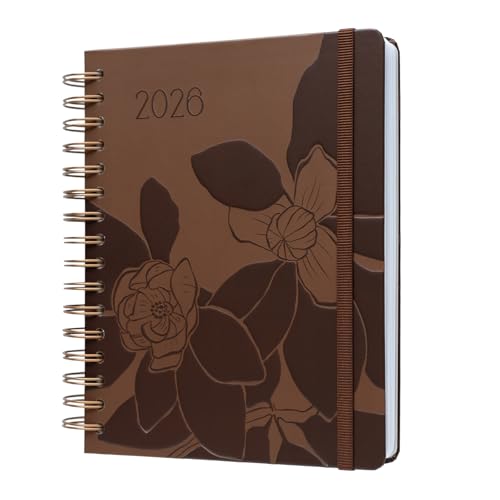 Kokonote Agenda 2026 Settimanale Mocha Bloom - Agenda 2026 16,5 x 20 cm: Copertina Rigida, 2 Segnalibri e Stickers | Planner e agende: Universitaria e lavoro (17 mesi)