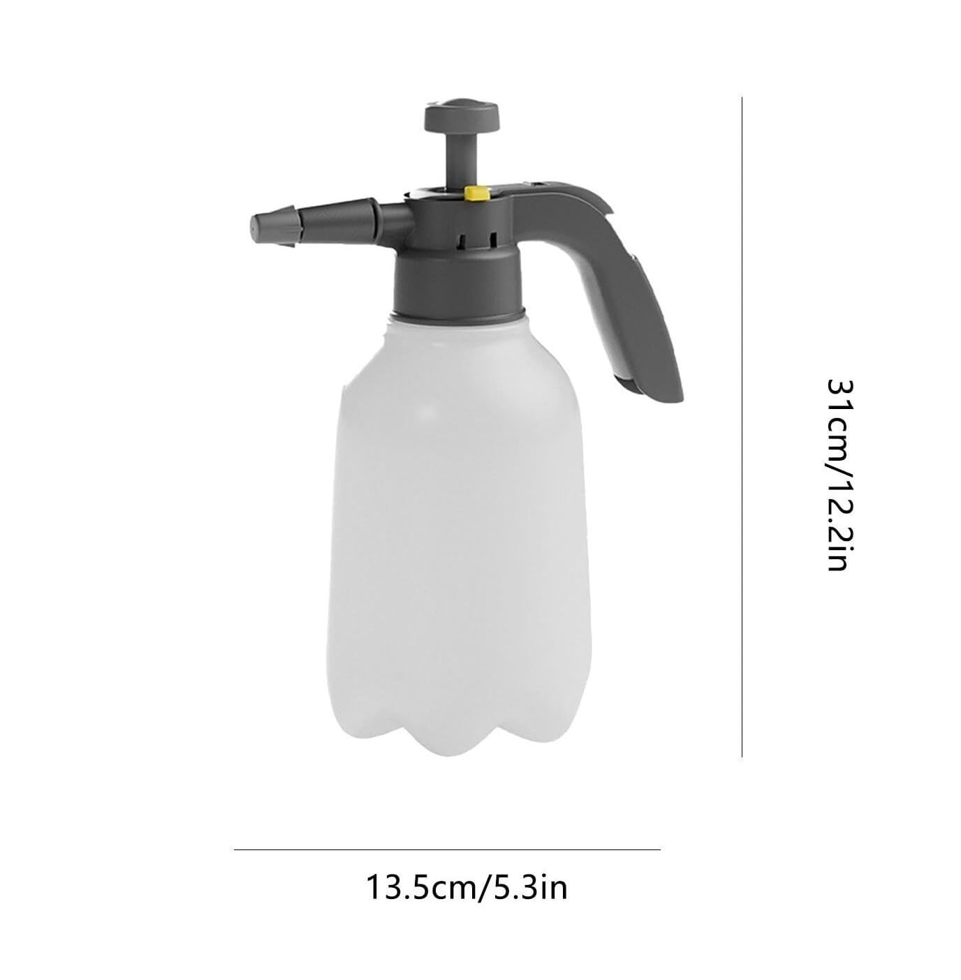 Regadera, Decorativa Moderna Regadera Manual A Presión, Pulverizador Portátil De Mano para Jardín 2 L, para El Hogar Latas de Riego(White)