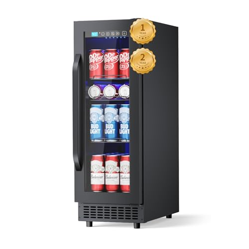 Mini Beverage Refrigerator with Glass Door