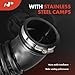 A-Premium Engine Air Intake Hose Tube W/Clamps [fits SOHC, 4Cyl 2.4L] Compatible with Toyota 4Runner 1988-1995, Pickup 1988-1995, Replace# 2223135030